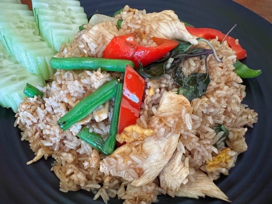 Spicy Basil Fried Rice.