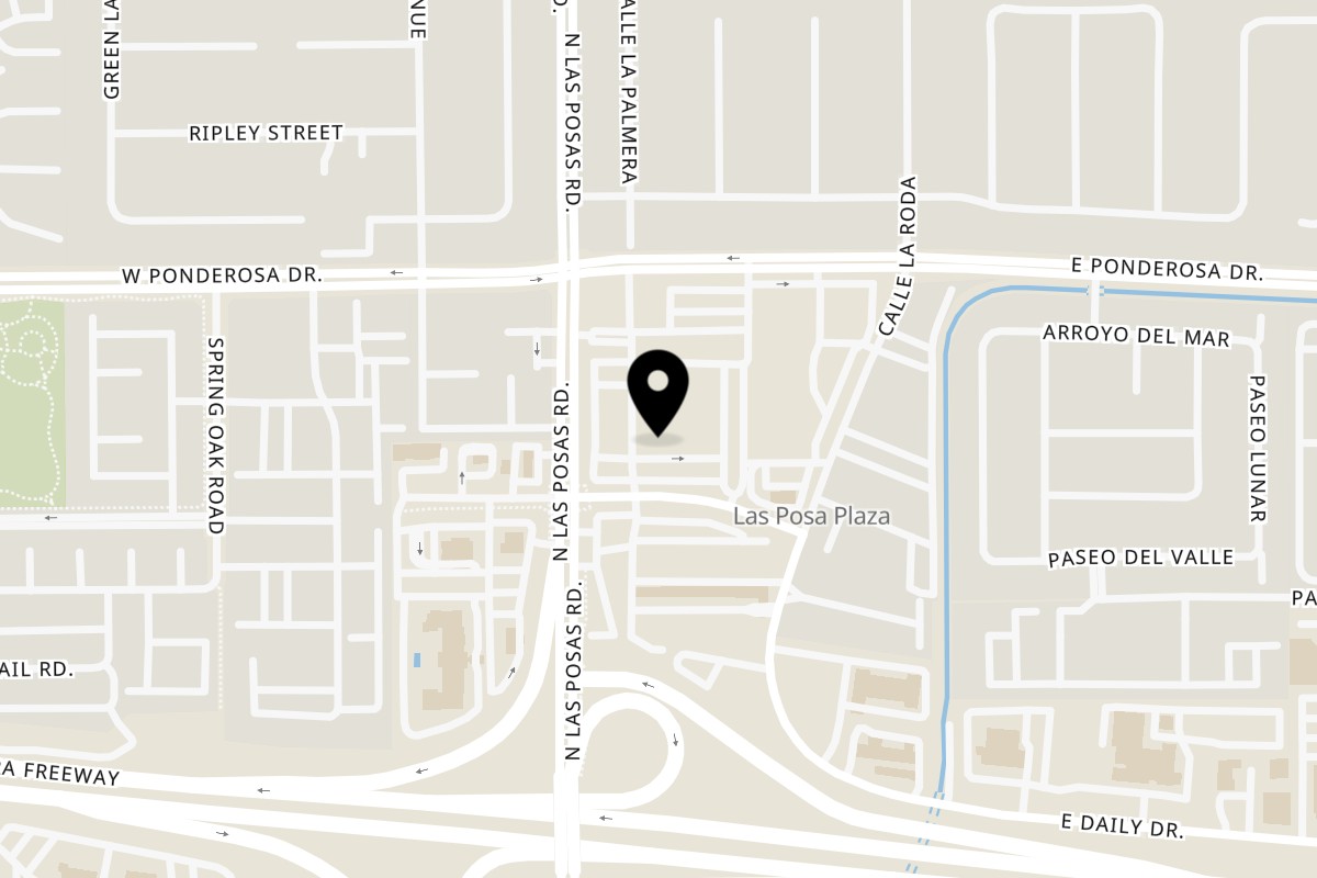 Map showing the location of Tamarind Thai Cuisine on 65 E Daily Dr in Camarillo